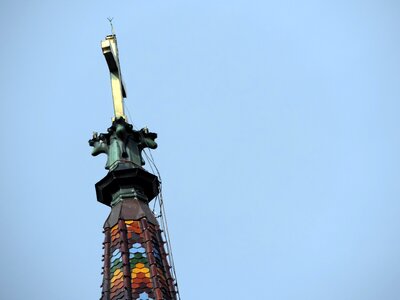 Blue Sky cathedral cross