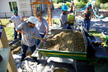 Construction of outdoor classroom-1