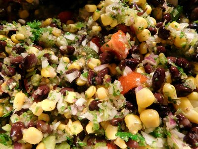 Appetizer bean bowl photo