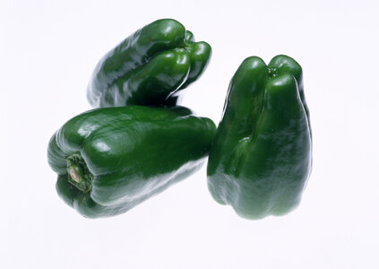 fresh green sweet pepper vegetables photo