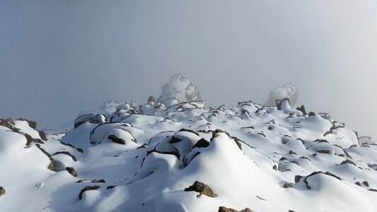Mountain landscape switzerland winter photo
