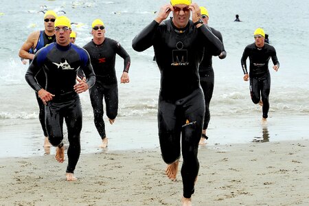 Beach athletes fitness photo