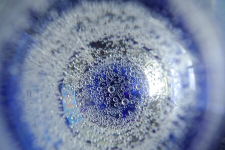 Glass water blue photo