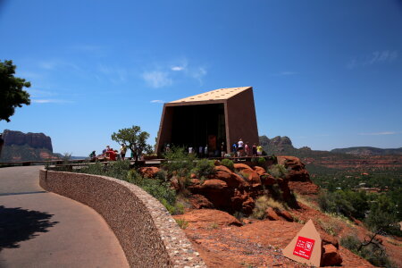 The Chapel of the Holy Cross, built into the buttes of Sedona photo