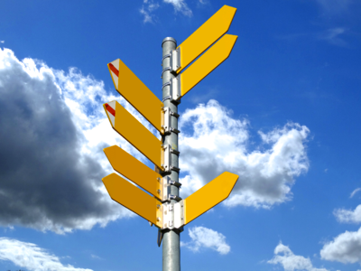 Direction arrow target