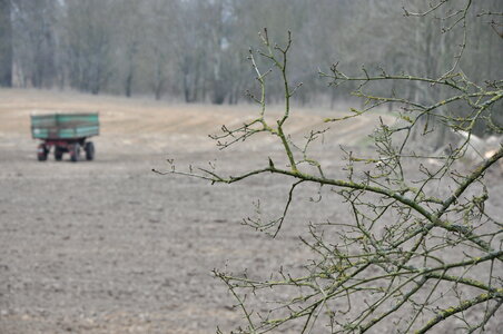 Farm trailer on field No.1