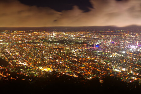 3 Night view in Sapporo