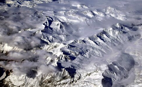 Cold frost glacier photo