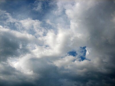 Blue clouds countryside
