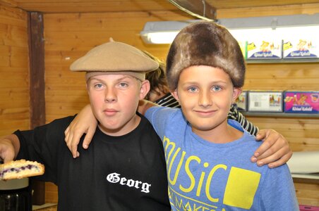 George and friend best friends school friends