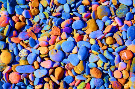 Beach river colorful