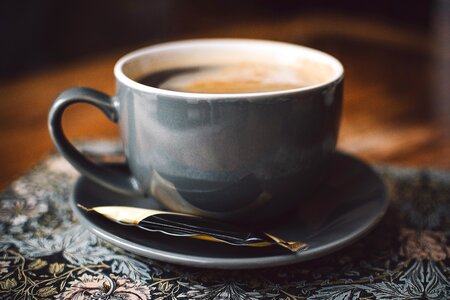 Black Coffee Cup Breakfast photo