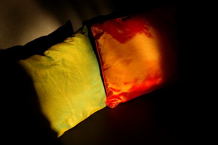 Sofa green red