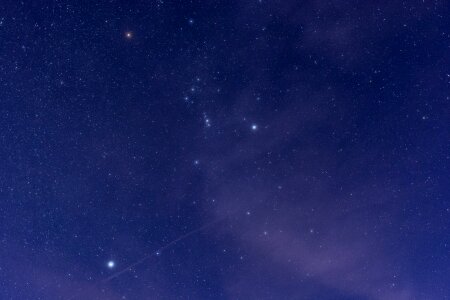 Night sky constellation
