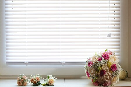 Bouquet romantic window photo