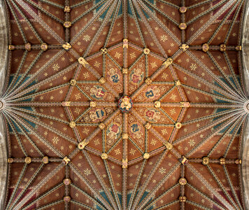 Saint Peter's Cathedral in Peterborough, Central Tower Ceiling photo