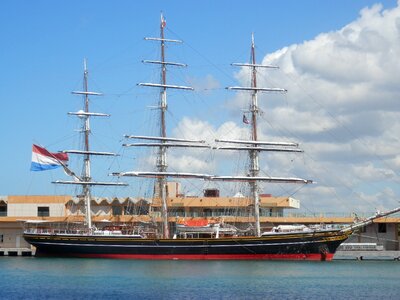 Boat mast navy photo