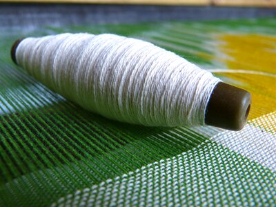 Thread weave fabric photo