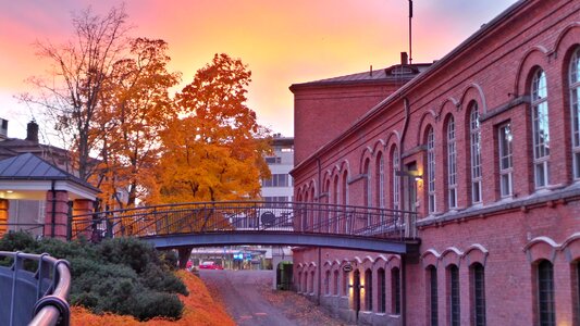 Walkway on a Autumn photo