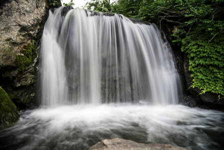 Waterfall in the Chicago Botanical Gardens