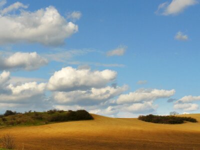 Sky fields landscape photo