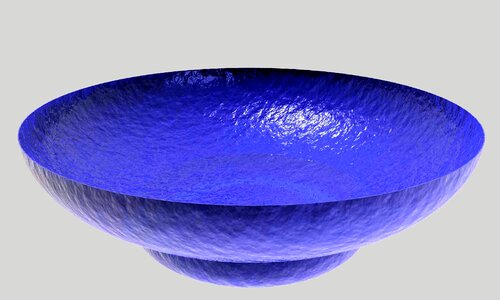 Glass colorful blue