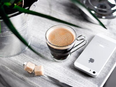 Black Coffee iPhone photo