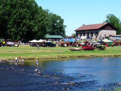 Stream water shoreline