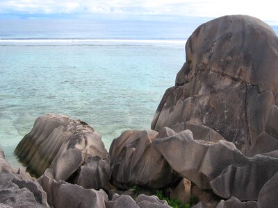 Washed out seychelles sea