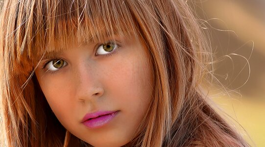 Woman face close up