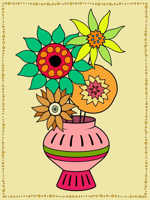  Van Gogh-style Sunflowers 
