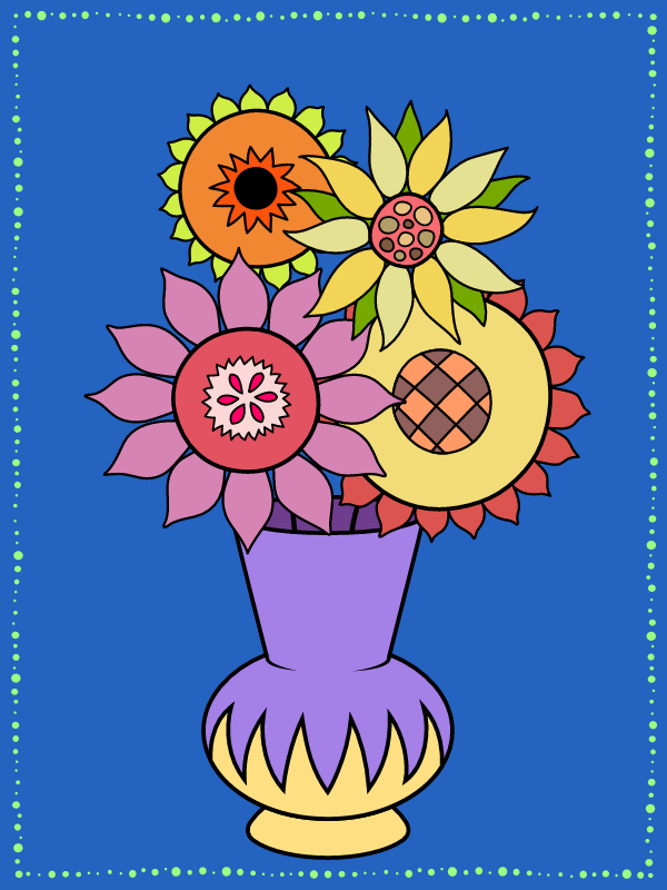  Van Gogh-style Sunflowers 