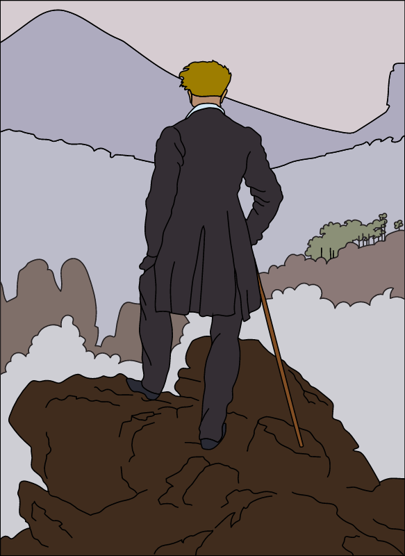 Wanderer above the Sea of Fog by Caspar David Friedrich