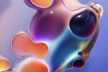 Liquid whith bubbly.