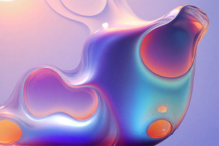 Gradient bubbly liquid.