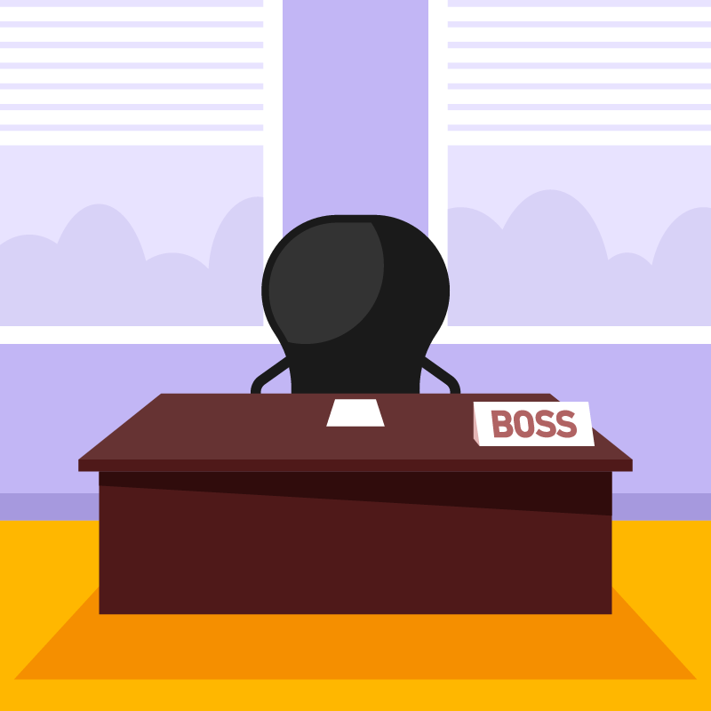 Boss’s Office with Chair and Table