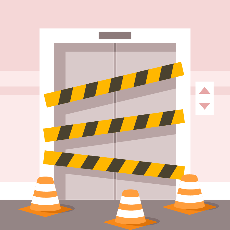 Elevator Out of Service in Building
