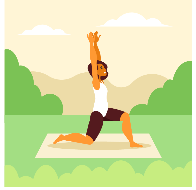 Woman Enjoying Yoga in Nature