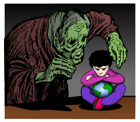 Child Defends Earth