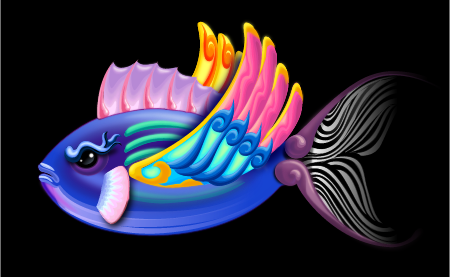 Colorful Flying Fish