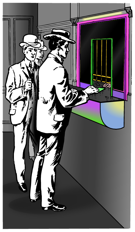 Counter Interaction Under Blacklight