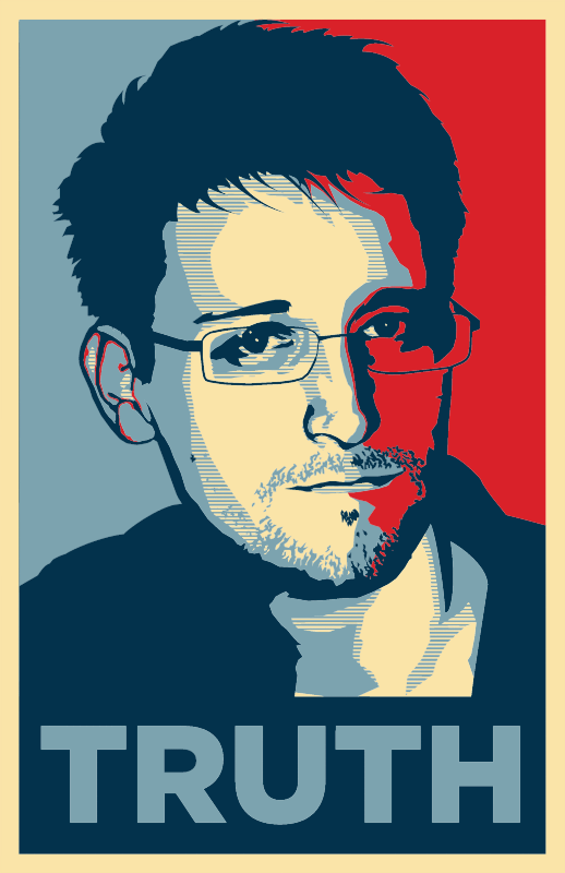 Edward Snowden Surveillance Poster