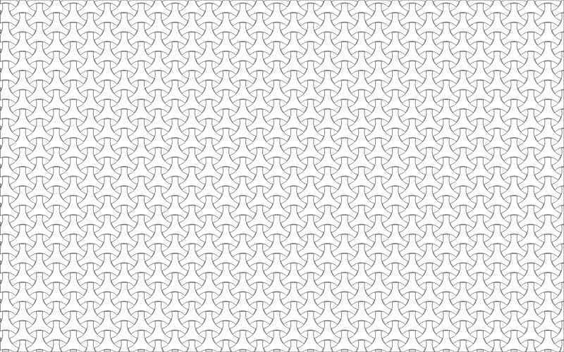 Geometric Interleaved Pattern