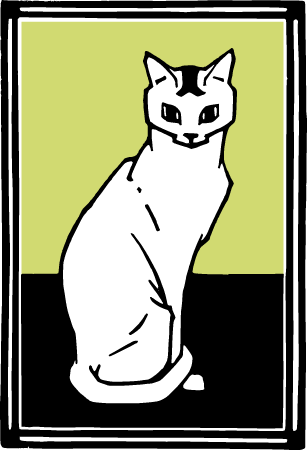 1917 Sitting Cat