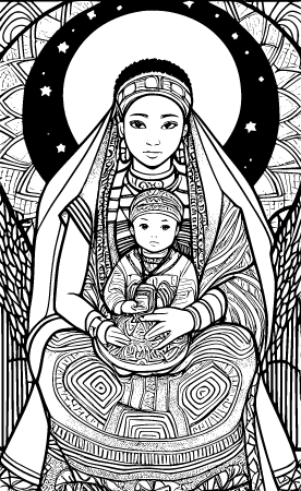African Mother with Child