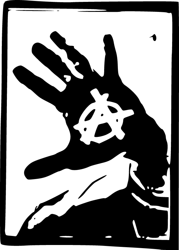 Anarchist Symbol Hand