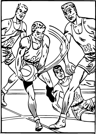 Basketball Game Scene