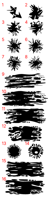 Dry Brush Stroke Patterns