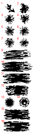 Dry Brush Stroke Patterns
