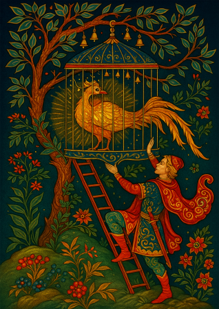 Ivan Tsarevich caught the Firebird